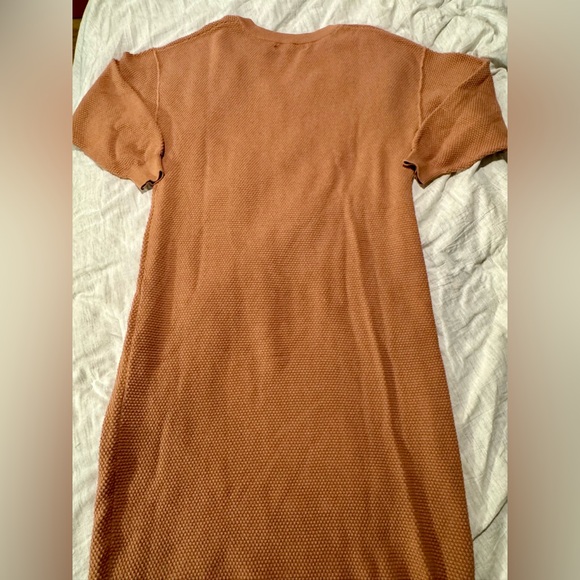Free People FP Beach Hailee Sweater Midi Dress NWT Small Aged Terracotta Cotton - Picture 9 of 16